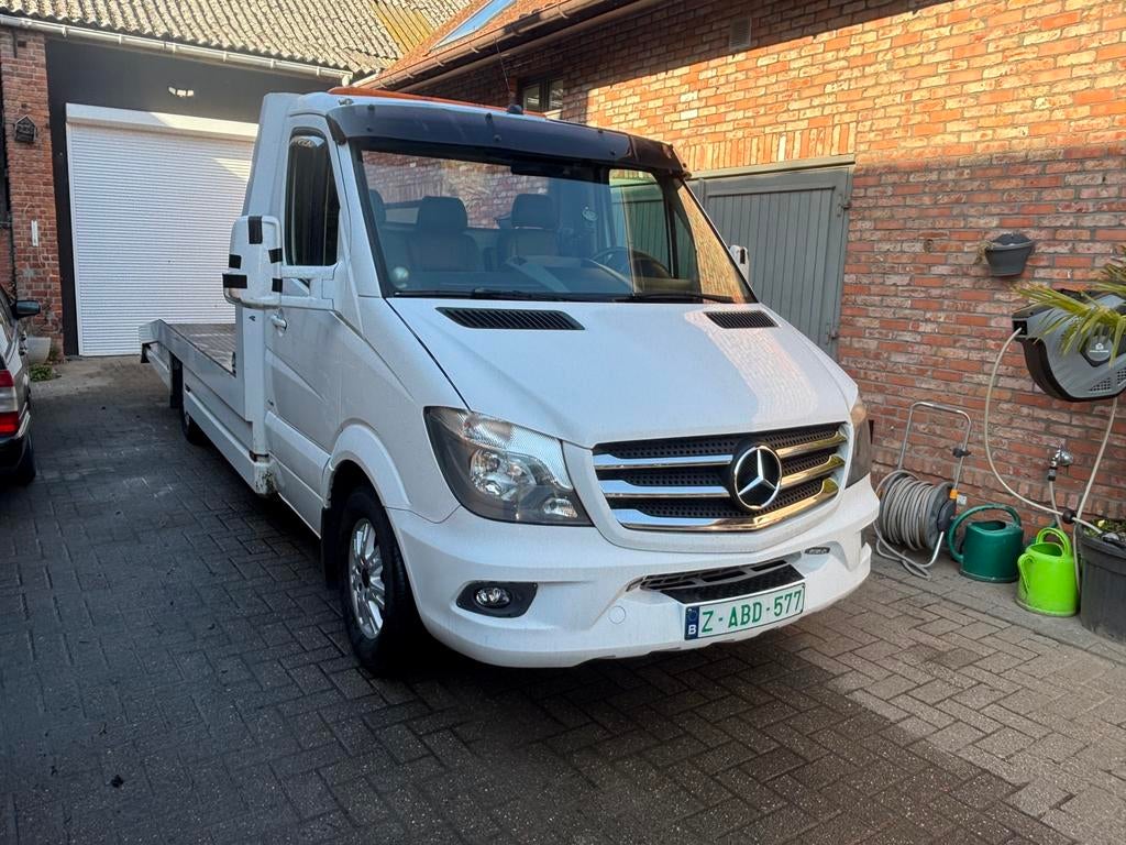 Mercedes Sprinter Takelwagen Automaat 3 liter Diesel Euro 6, Navigatiesysteem, Bedrijf, Diesel, 2 deurs