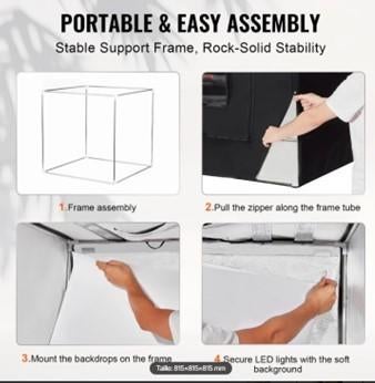 studio photos, Enlèvement, Comme neuf, Studio photo complet