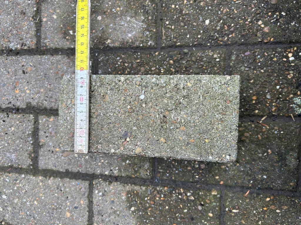Klinkers 22x11 en 10 cm dik, Tuin en Terras, Ophalen, Gebruikt, Klinkers, Minder dan 5 m²