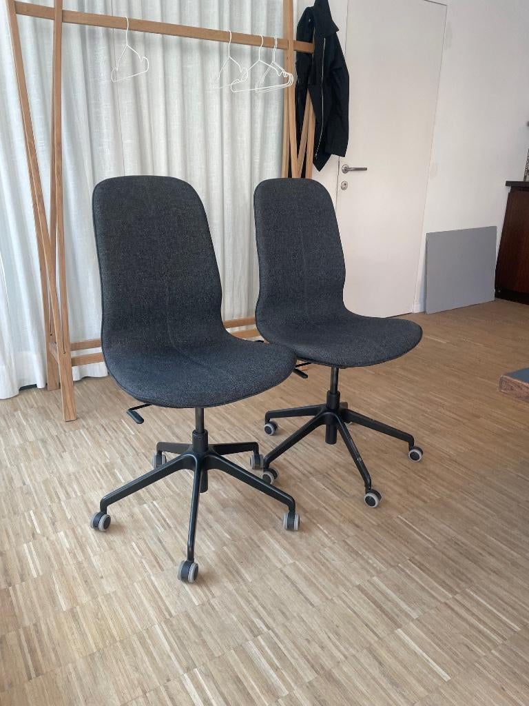 IKEA LÅNGFJÄLL bureaustoel, Maison & Meubles, Enlèvement, Comme neuf, Noir, Chaise de bureau