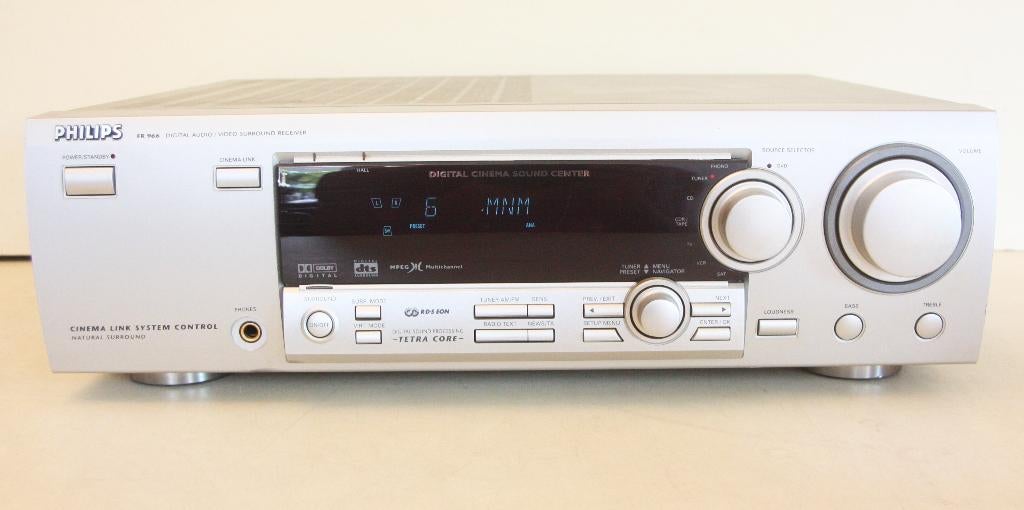 Philips FR 966 Versterker Receiver Met Afstandsbd / 300 Watt, Enlèvement ou Envoi, Comme neuf, Stéréo, 120 watts ou plus