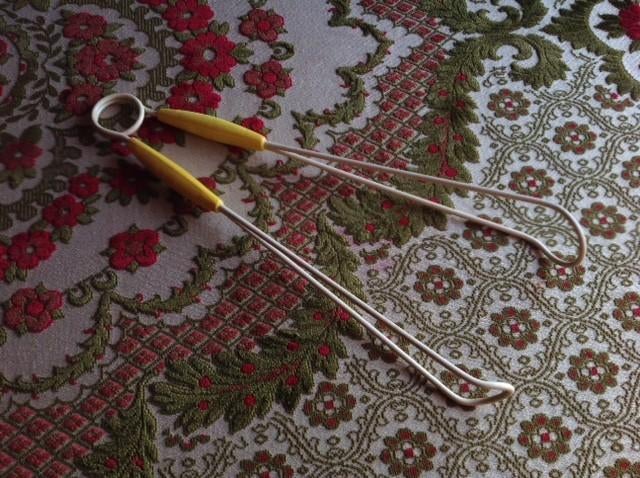 Grijptang voor kookwas uit ketel. 43 cm lang., Ophalen of Verzenden, Gebruikt