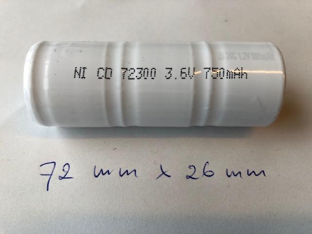 Accu voor Welch Allyn otoscoop 72300 3,5 volt 750mAh