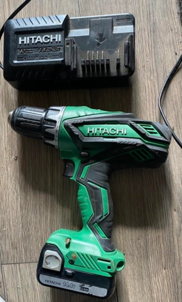 Hitachi accu schroefmachine, Doe-het-zelf en Bouw, Gereedschap | Boormachines, Ophalen, Variabele snelheid, Boor- en Schroefmachine