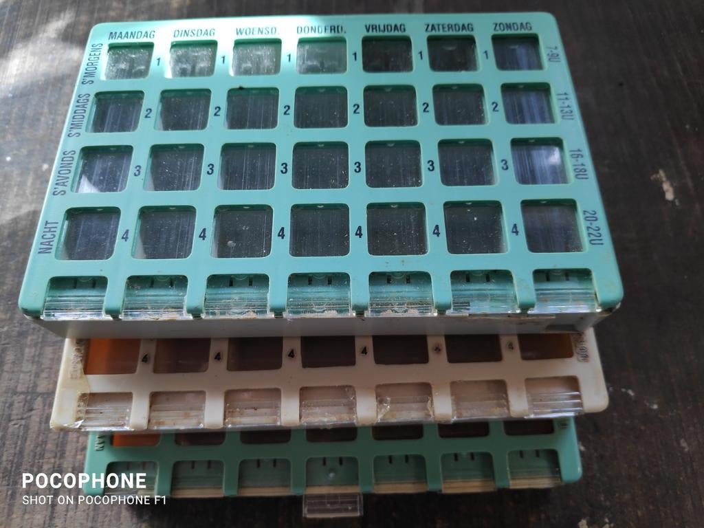 Medicatie opberg doosjes., Diversen, Ophalen of Verzenden