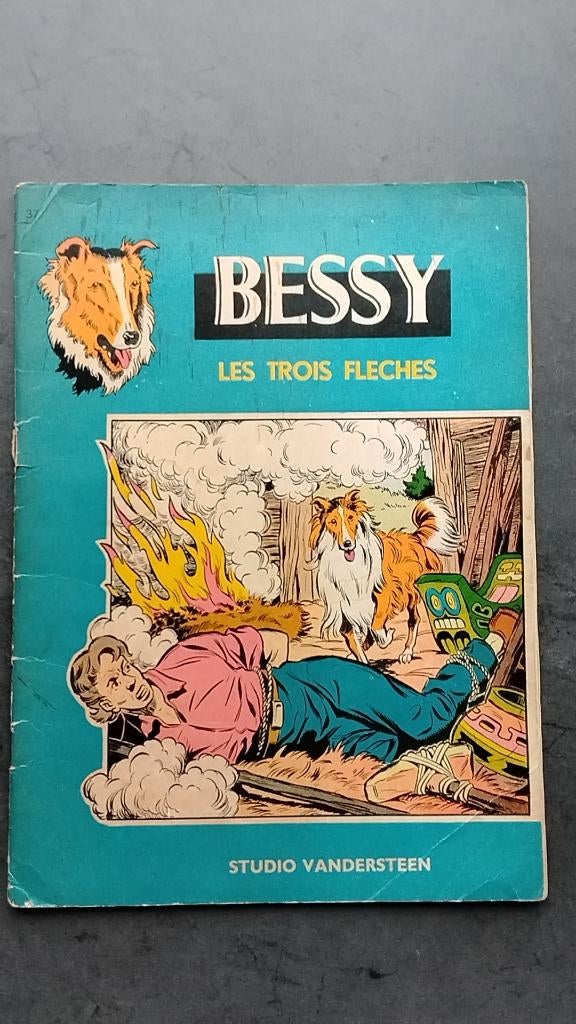 Bessy Les trois fleches uit 1960. Franstalig, Boeken, Stripverhalen, Eén stripboek, Ophalen of Verzenden, Gelezen