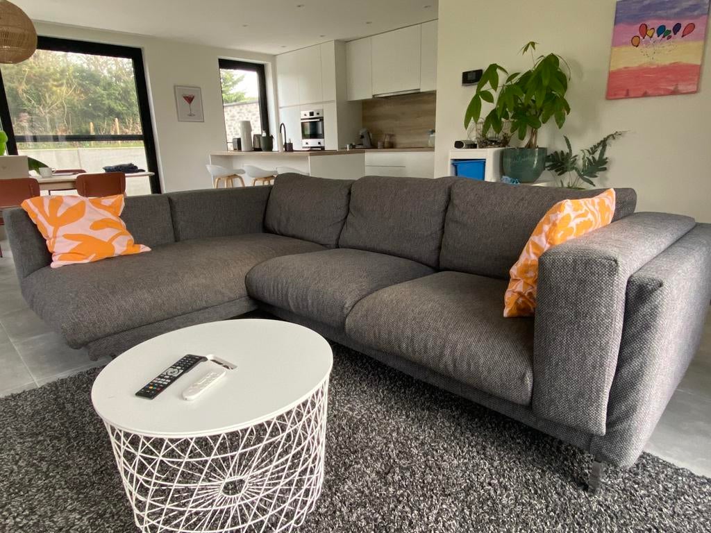 Nockeby 3-zitszetel met chaise longue, Huis en Inrichting, Ophalen, 250 tot 300 cm, Gebruikt, Driepersoons