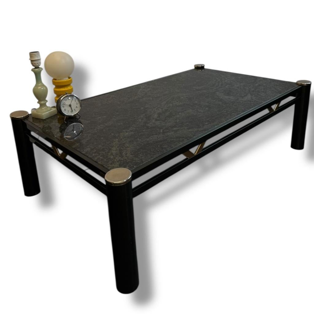 Vintage design salontafel Fedam, Huis en Inrichting, Tafels | Salontafels, Ophalen, Overige materialen, Gebruikt, 100 tot 150 cm