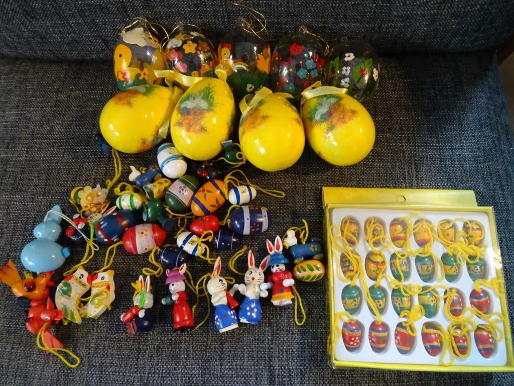 Curiosités collection Pâques décoration oeufs de Pâques 1980, Divers, Enlèvement ou Envoi, Comme neuf, Onbekend, Nvt