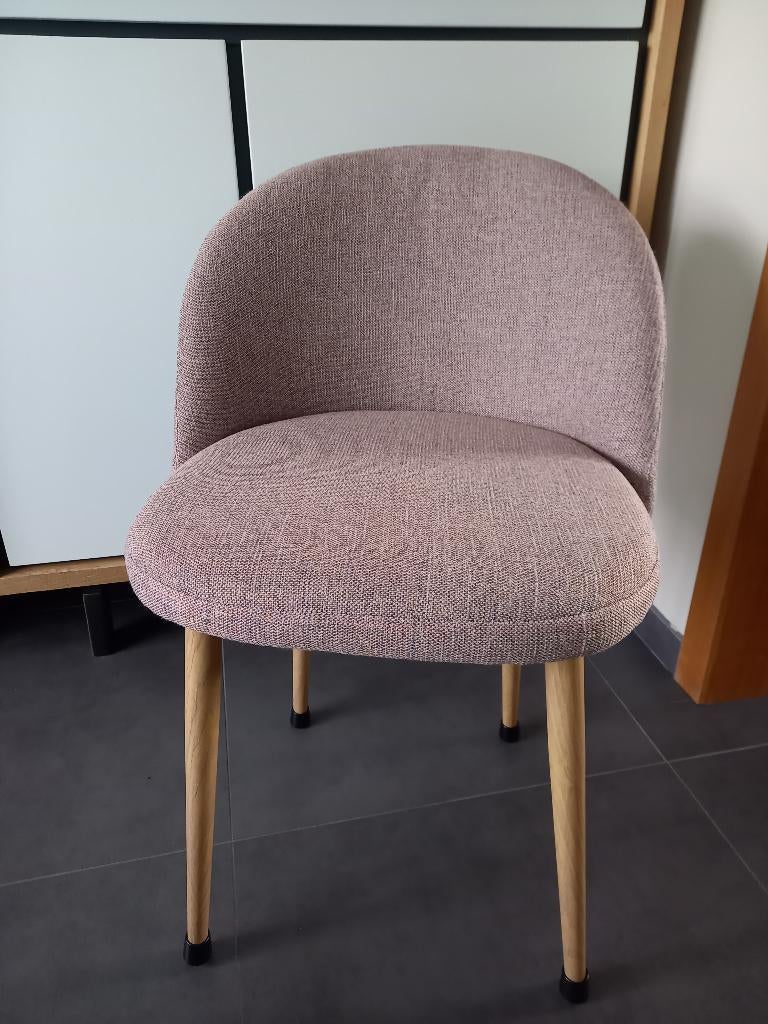 Chaise rose, Autres couleurs, Tissus, Comme neuf, Enlèvement