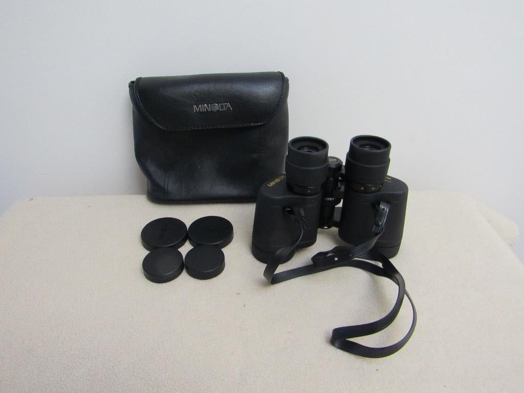 Minolta Zoom verrekijker 7 x 15 - 35, Audio, Tv en Foto, Optische apparatuur | Verrekijkers, Dakkant (recht), Ophalen of Verzenden