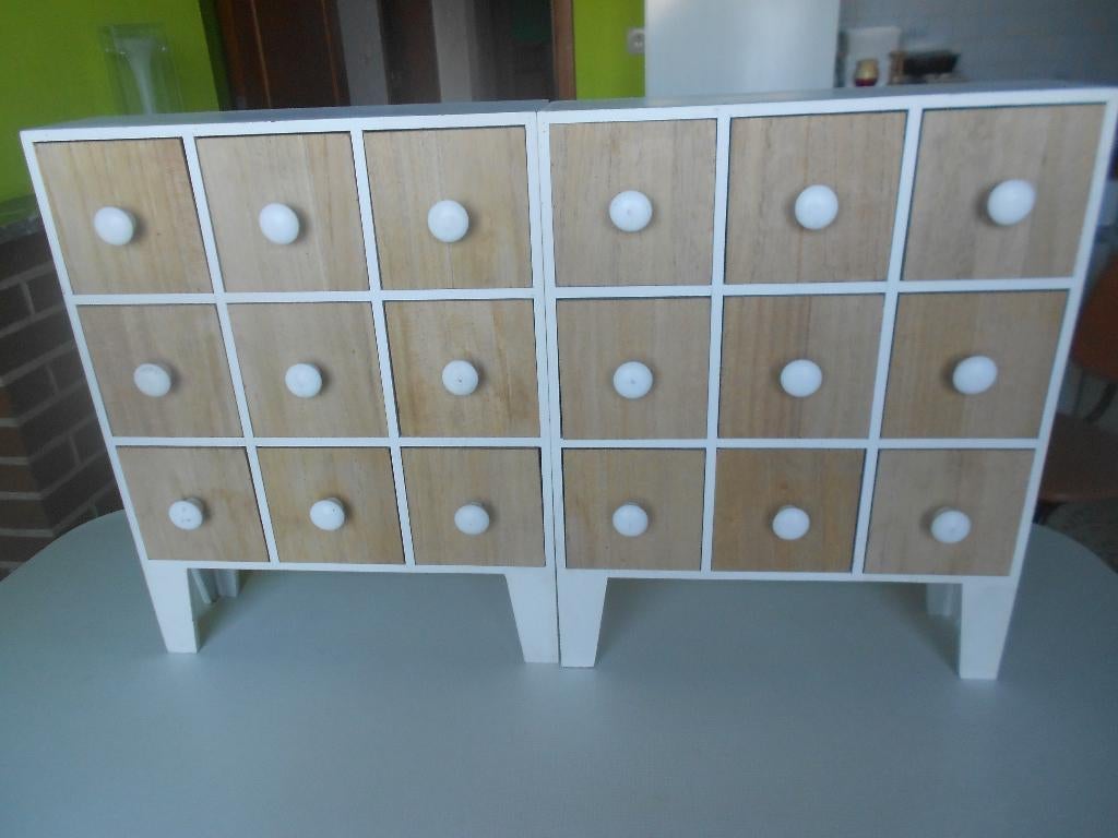 2 armoires avec tiroirs L 75 H 48 P 10 cm, Enlèvement, Comme neuf