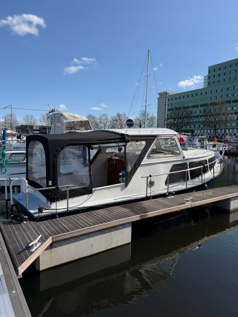 Stalen motorjacht 9,50 m, Peugeot diesel, vaarklaar, koopje!, Watersport en Boten, Motorboten en Motorjachten, Ophalen, Gebruikt