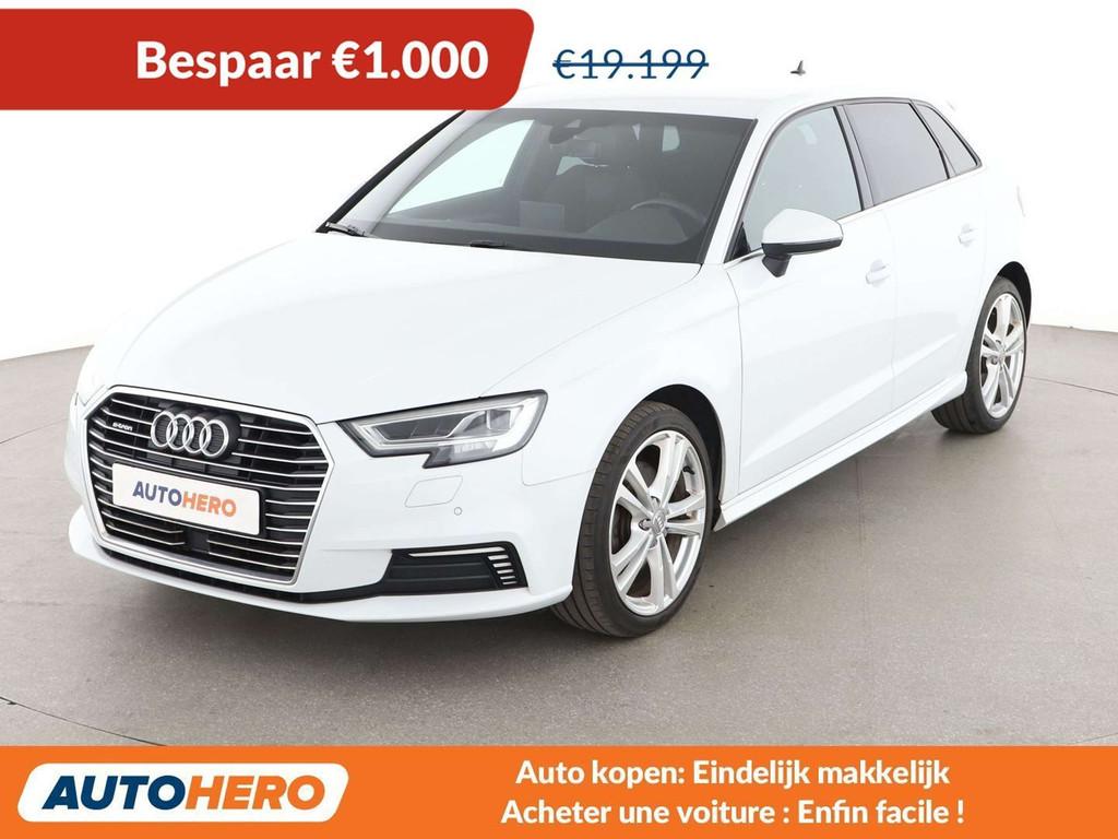 Audi A3 40 e-tron sport (bj 2020, automaat), Auto's, Gebruikt, Wit, 1395 cc, 5 deurs