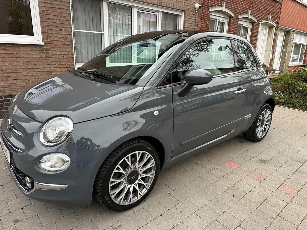 Fiat 500 1.2i! Topstaat* Airco*Navi*Panodak* Garantie!, Auto's, Voorwielaandrijving, Euro 6, Leder en Stof, Parkeersensor