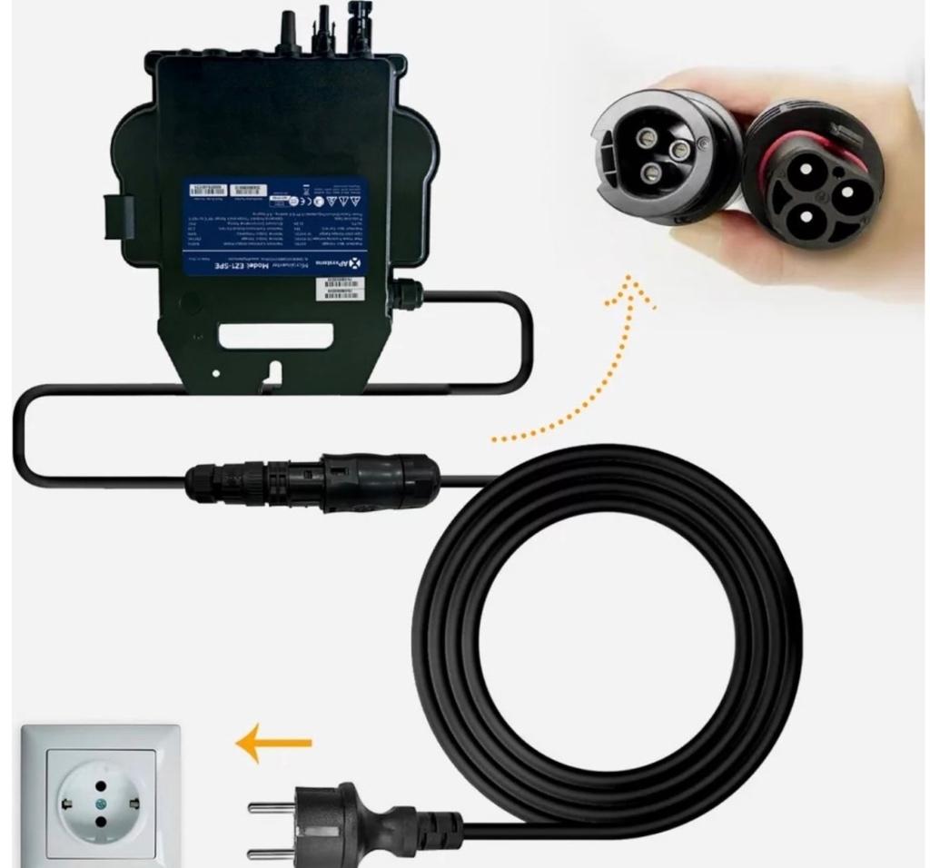 APsystems EZ1-M micro-omvormer/800 Watt, voor 2 zonnepanelen, Doe-het-zelf en Bouw, Ophalen, Zo goed als nieuw, Overige typen