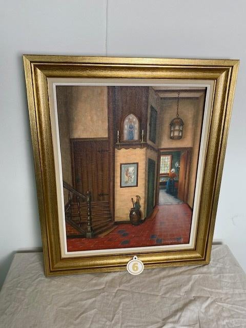 Olieverf schilderij, Antiek en Kunst, Ophalen