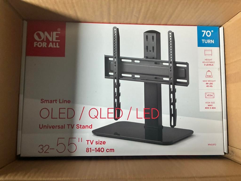 TV Standaard/voet (universeel), Audio, Tv en Foto, Televisiebeugels, Ophalen, Nieuw