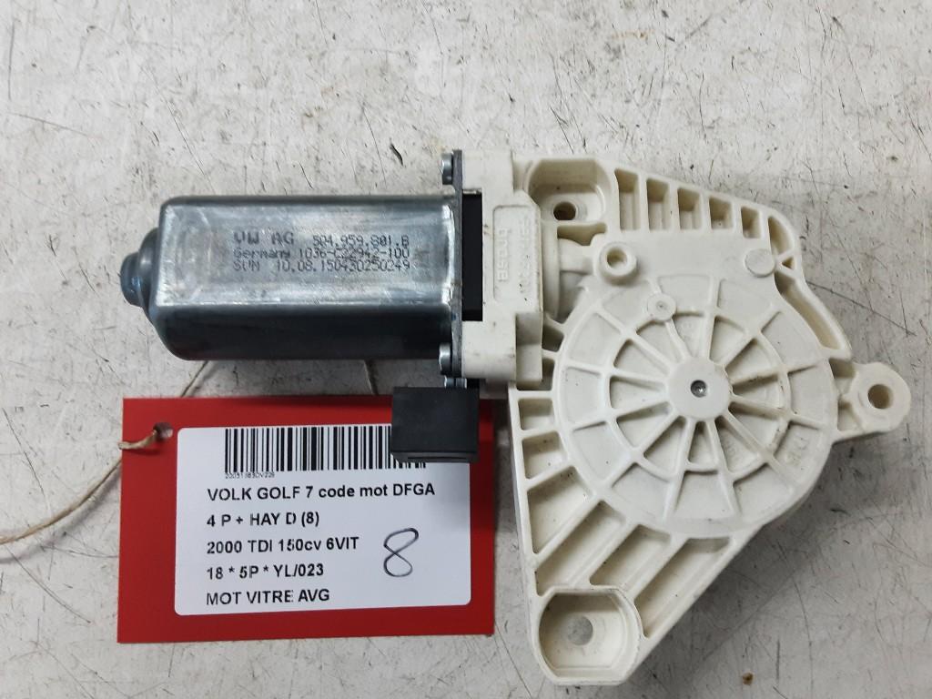 MOTEUR LEVE VITRE ELECTRIQUE AVANT GAUCHE Golf VII (AUA), Volkswagen, Gauche, Mevr. I. Hauben, Utilisé