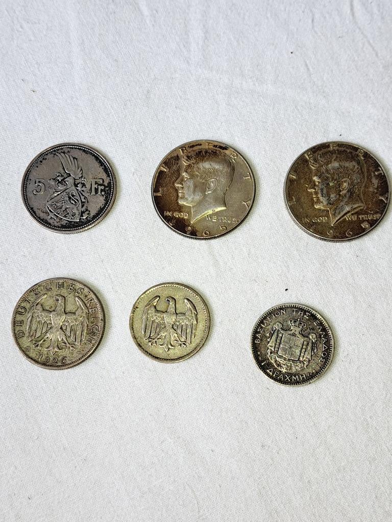 Lot pièces en argent