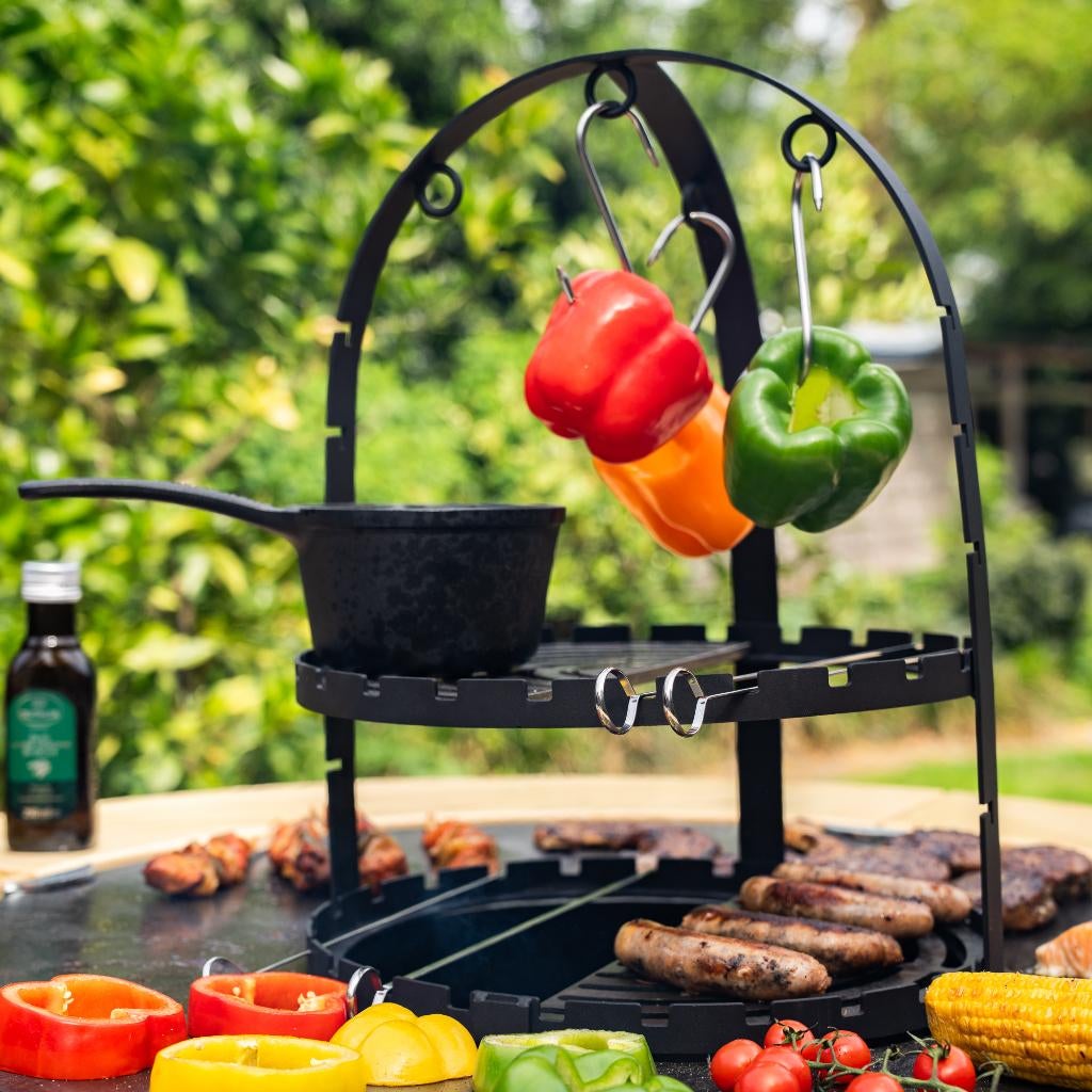 Plancha BBQ Big Jack 3.0 Cortenstaal met 80cm bakplaat Nieuw, Ophalen of Verzenden, Nieuw, RJRoyal Living, Met accessoires