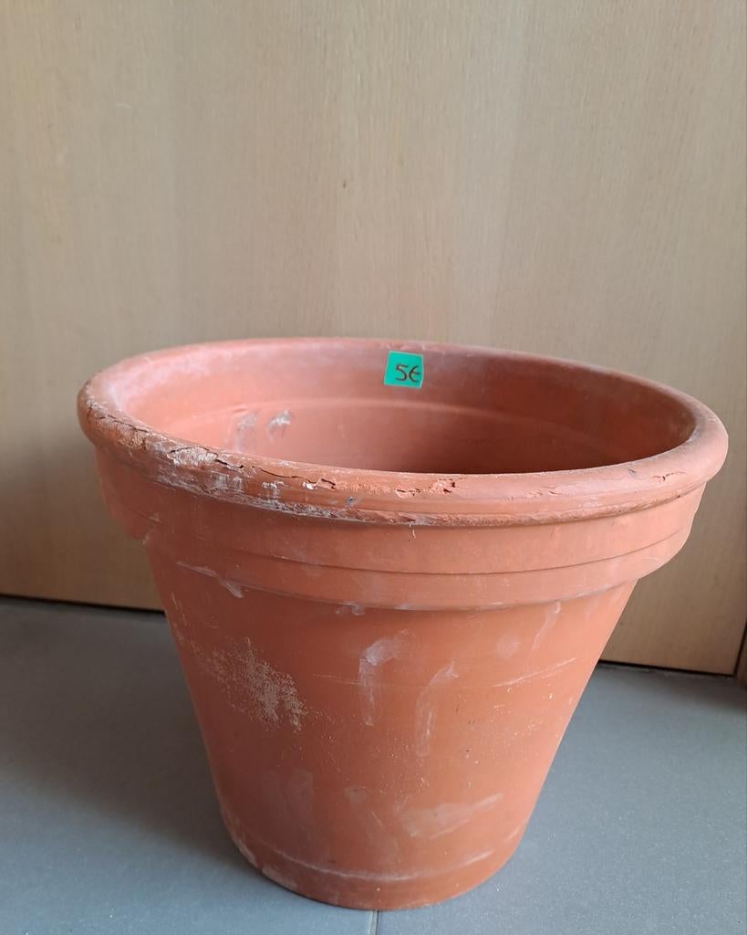 Terracotta bloempot groot, Tuin en Terras, Ophalen, Terracotta