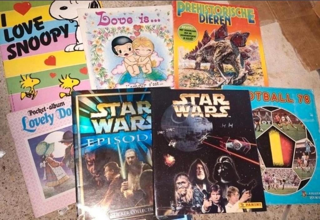 7 vintage stickeralbums, Ophalen of Verzenden