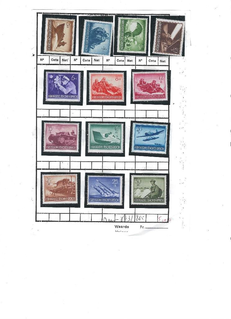 Denemarken 1950 Complete jaargang postzegels postfris - Filatelie & Numismatiek