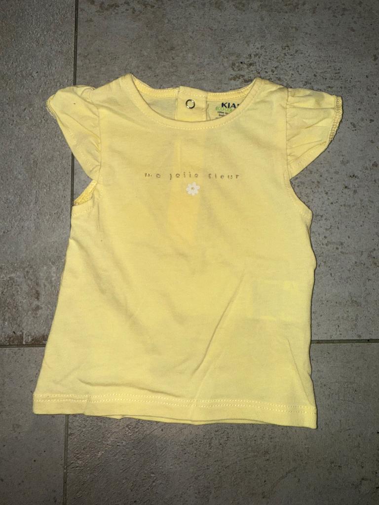 Blouse Kiabi jaune ma jolie fleur, Enfants & Bébés, Enlèvement ou Envoi, Chemisette ou Manches longues, Fille, Neuf