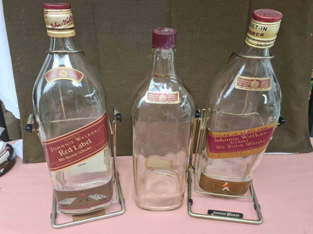 3x Lege Johnnie walker 4,5 liter Whiskyfles, Verzamelen, Ophalen