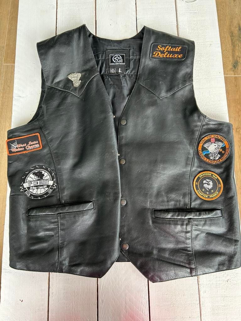 Gilet in leder maat L, Ophalen of Verzenden, Tweedehands, Heren, Overige typen