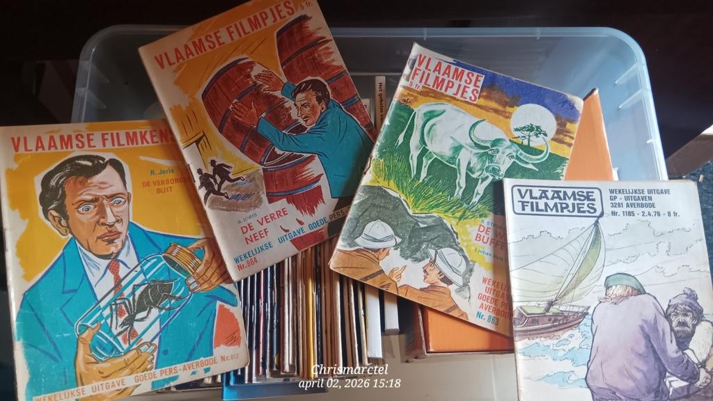 Vlaamse filmpjes, Boeken, Ophalen