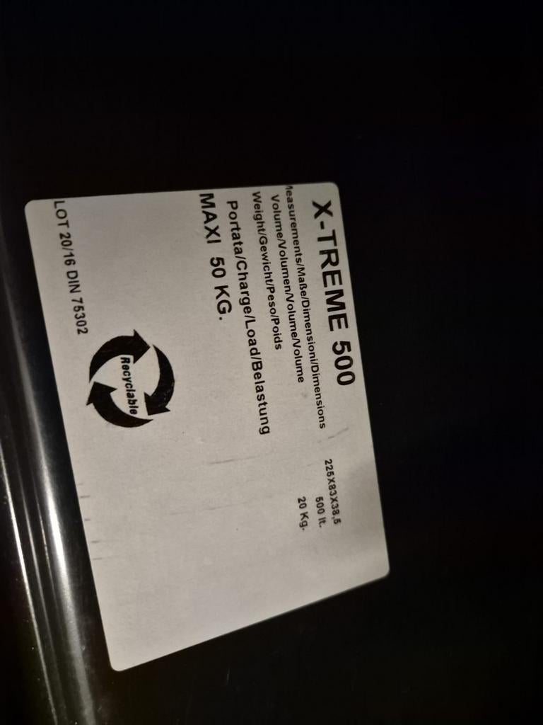 Coffre de toit X-trme, Enlèvement