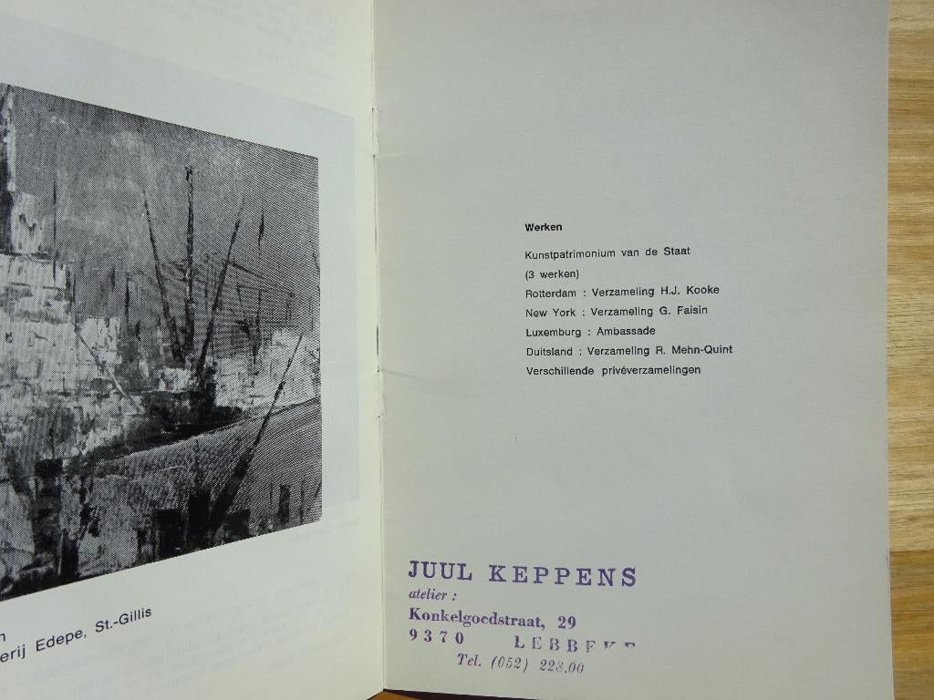 Juul Keppens 60, monografische brochure 1970, Ophalen of Verzenden, Gelezen, Schilder- en Tekenkunst
