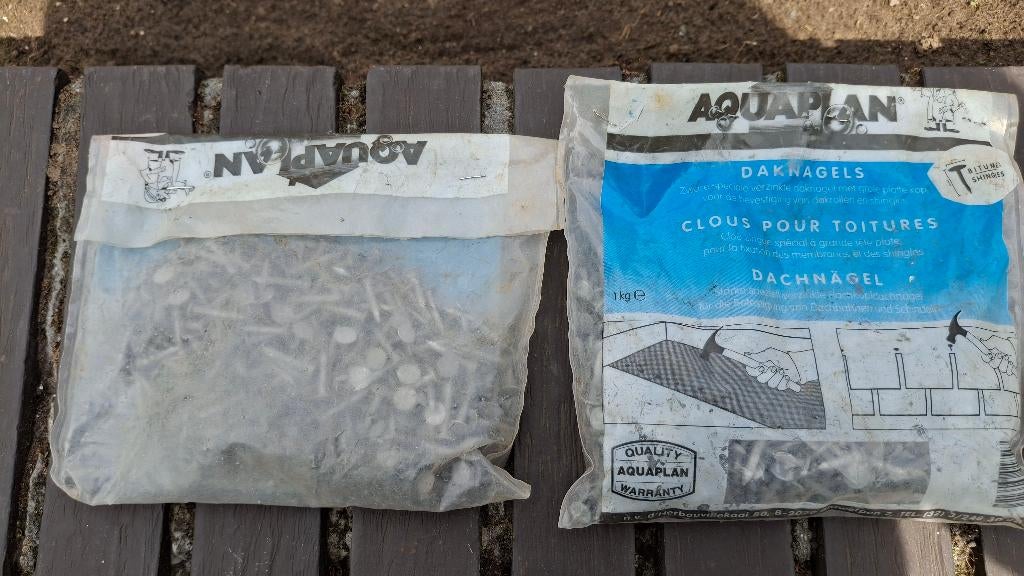 + 2 kg verzinkte asfalt nagels daknagel zinknagel per 1/2 kg, Doe-het-zelf en Bouw, Ophalen, Nieuw