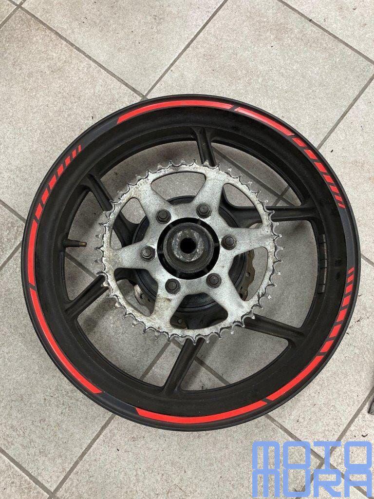 Achtervelg met remschijf Kawasaki KLE 650 Versys 2007 - 2009, Motoren, Gebruikt, -, -, Ophalen of Verzenden