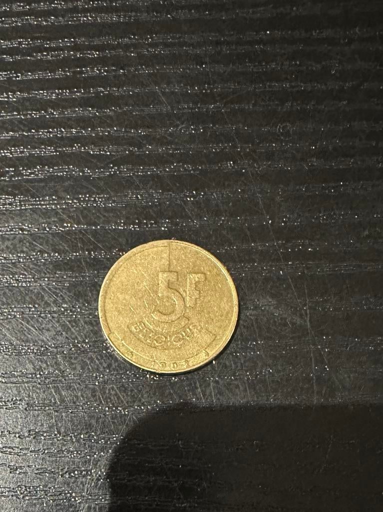 Pièce de 5 francs belges, Timbres & Monnaies, Monnaies | Belgique, Enlèvement, Bronze, Monnaie en vrac