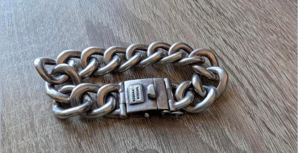 Buddha to  Buddha armband, Handtassen en Accessoires, Armbanden, Ophalen of Verzenden, Zo goed als nieuw, Zilver