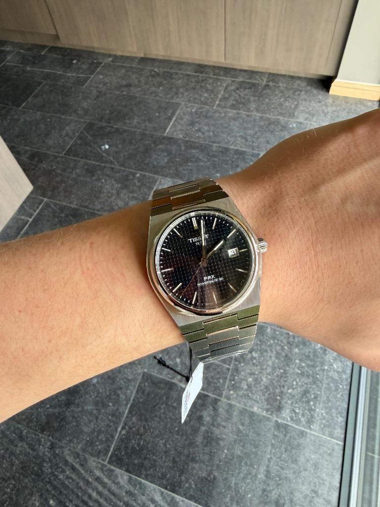 Tissot PRX Automatic ongedragen, Staal, Staal, Polshorloge, Nieuw