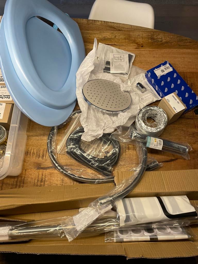 Divers Salle de bain - rideau - wc- douche, Enlèvement, Neuf, Bleu