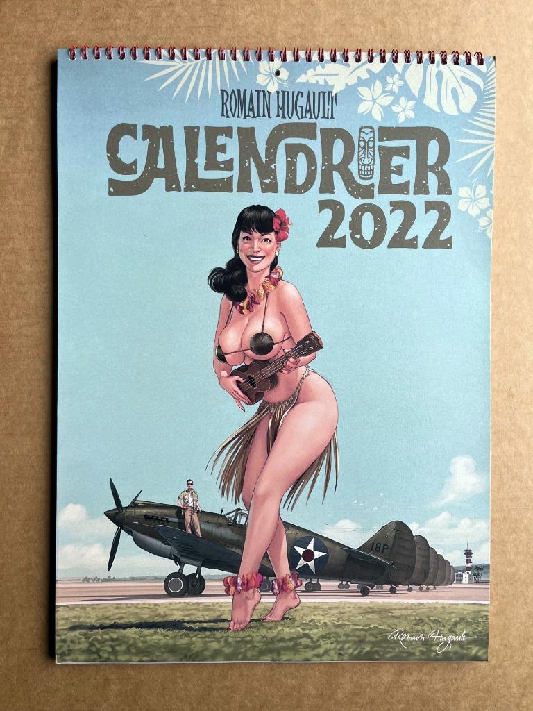 Calendrier Pin-up 2022 - Romain HUGAULT, Livres, BD, Envoi, Neuf, Romain Hugault