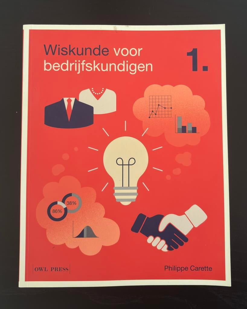 Wiskunde voor bedrijfskundigen 1, Boeken, Ophalen, Zo goed als nieuw