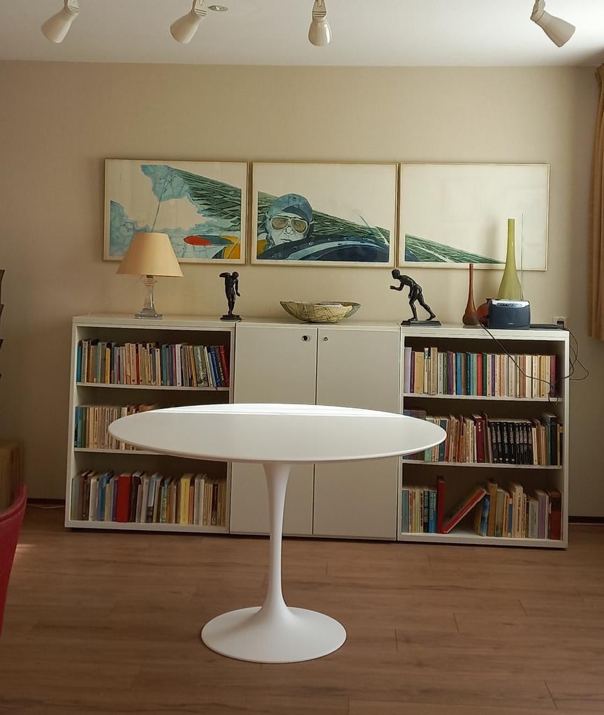 extensible table tulipe Eero Saarinen chaises tulipe, Enlèvement ou Envoi