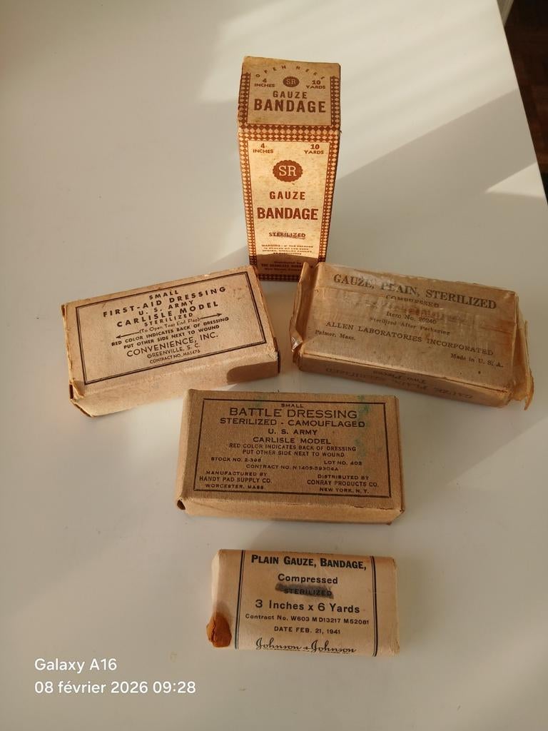 Lot de pansement us ww2, Enlèvement ou Envoi, Autres