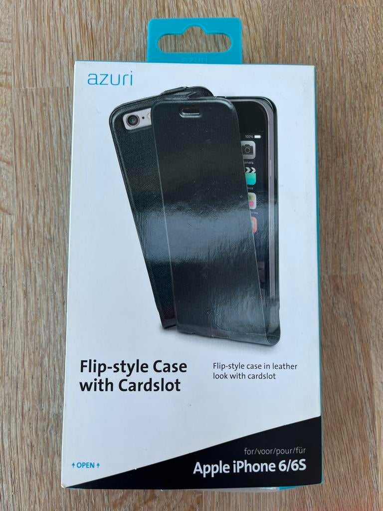 Azuri - flip style case with cardslot - Iphone 6/6s, Telecommunicatie, Mobiele telefoons | Hoesjes en Screenprotectors | Apple iPhone