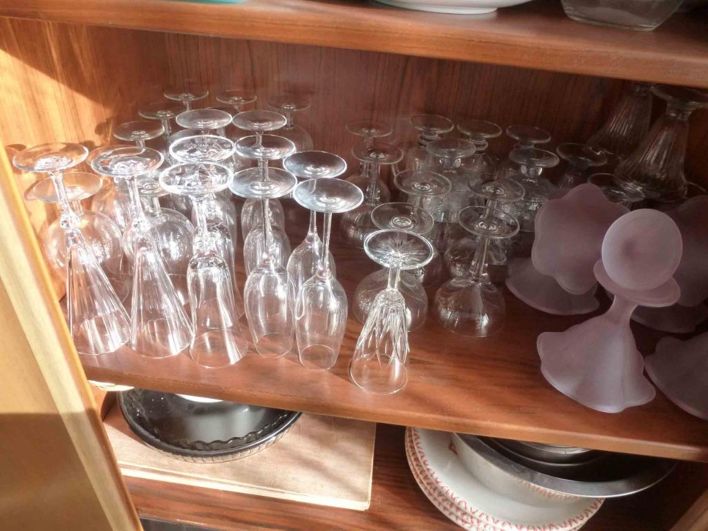verres en Cristal JG DURAND + autres verres etc., Maison & Meubles, Service complet, Enlèvement ou Envoi, Comme neuf, Verre