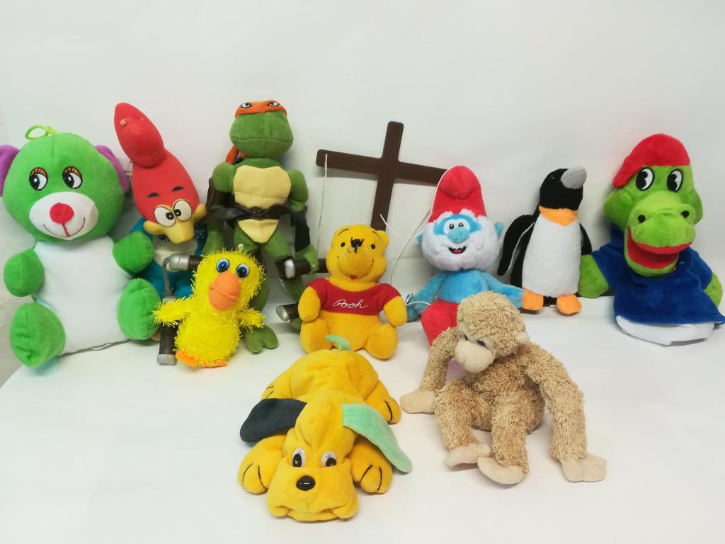 peluches, lot de 10 pièces, propres et lavées, Ophalen, Nieuw