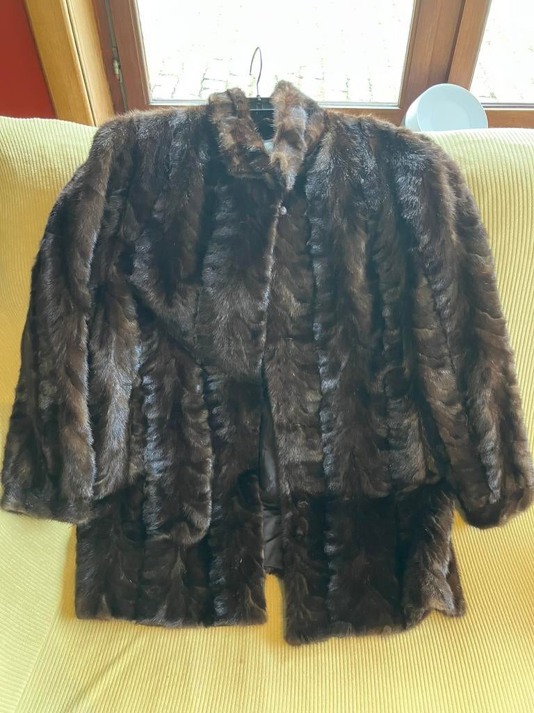 Vintage bontjas – De Castor Waregem – prachtige staat, Kleding | Dames, Jassen | Winter, Ophalen of Verzenden, Gedragen