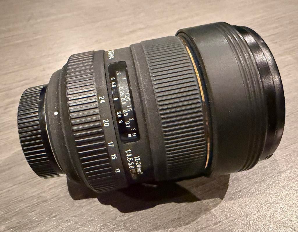 Objectif grand angle Sigma 12-24 mm pour Nikon, Enlèvement ou Envoi, Comme neuf, Objectif grand angle