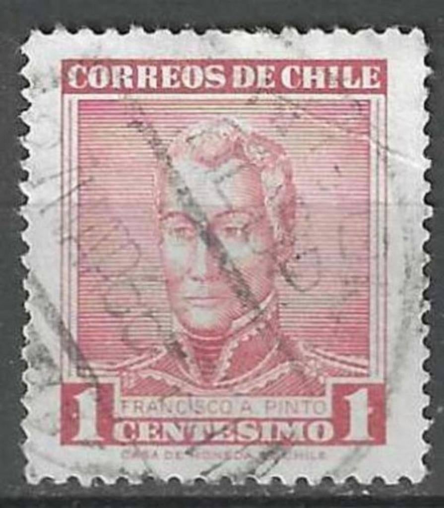 Chili 1960 - Yvert 281 - General Pinto (ST), Envoi, Affranchi